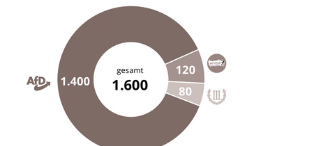 Mitglieder rechtsextremer Parteien in Brandenburg 2024