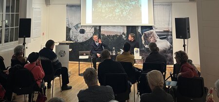 In der Veranstaltung "Schutztruppe der Republik. Das Reichsbanner Schwarz-Rot-Gold " in der Landeszentrale am 14.01.2026