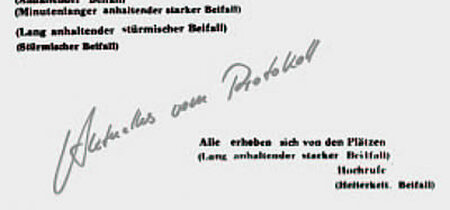 Beilfall. (Randbemerkungen im Neuen Deutschland).  1984, Siebdruck
