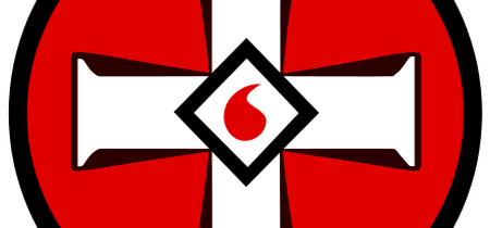 Ku-Klux-Klan-Symbol: das brennende Feuerkreuz.
