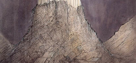 Landschaft mit Schloß, 1987