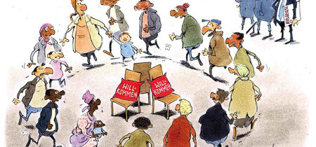 Karikaturen Zu Flucht Und Integration Brandenburgische Landeszentrale Fur Politische Bildung