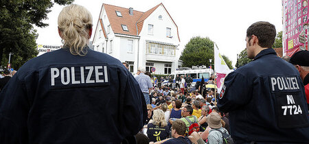 Blockade in Bad Nenndorf