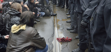 Blockade in Leipzig