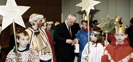 Sternsinger bei Manfred Stolpe