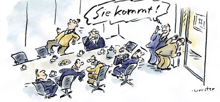 Karikatur von Miriam Wurster