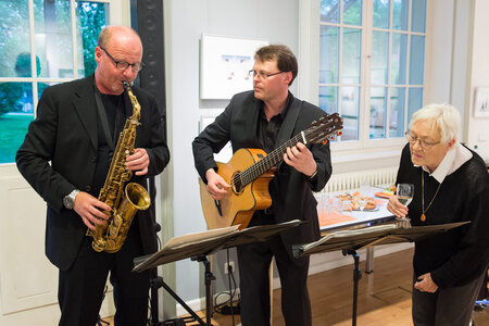 Ralf Benschu (sax) und Karsten Intrau (guit)