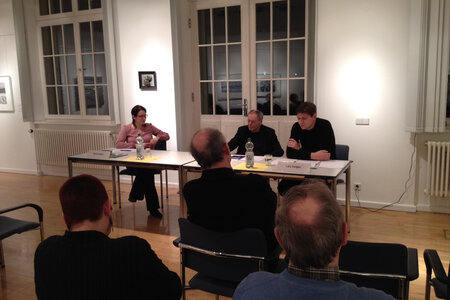 Katrin Marx (Landeszentrale), Dr. Werner Peters und Lars Geiges 