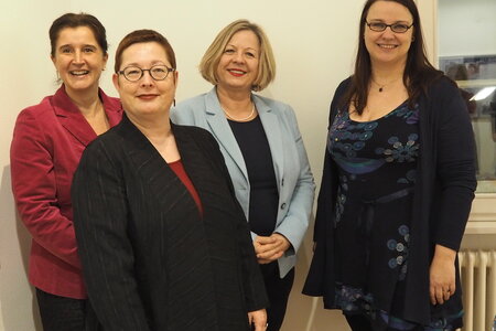 Maria Noichl, Martina Weyrauch, Sabine Tischendorf und Anja Christin Faber