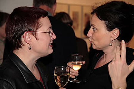 Martina Weyrauch und Sabine Herold (Staatskanzlei)