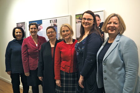 von links: Susanne Melior (MdEP), Maria Noichl (MdEP), Martina Weyrauch, Ina Muh