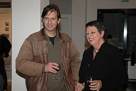 Grafiker Sebastian Bauersfeld und Martina Schellhorn