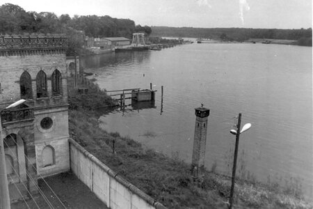Potsdam, Meierei, Hafen, Oktober 1985