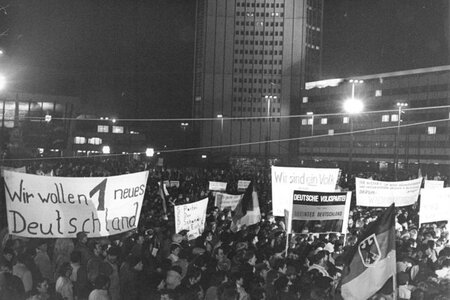 Montagsdemonstration in Leipzig, Januar 1990