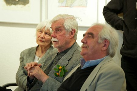 Sabine Weigle, Fritz Weigle (F.W. Bernstein) und Pit Knorr 