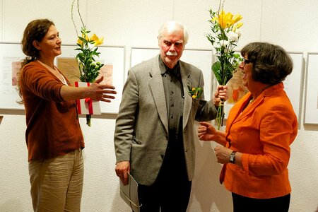 Christiane Steltner, F.W. Bernstein und Martina Schellhorn