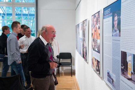 In der Ausstellung "Wendekinder"