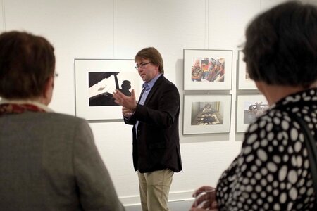 Fabrizio Bensch in der Ausstellung in Bautzen