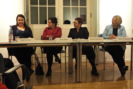 Anja Christin Faber, Maria Noichl, Martina Weyrauch und  Sabine Tischendorf 