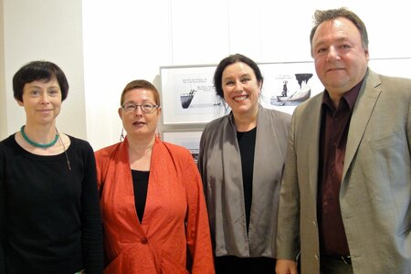v.l.: Kathrin Ollroge, Martina Weyrauch, Inka Thunecke und Alfred Roos