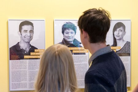 In der Ausstellung "In Brandenburg willkommen?"