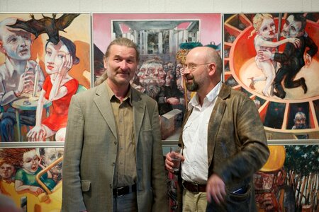 Andreas Jähnig (Bildhauer und Medailleur) und Rainer Ehrt