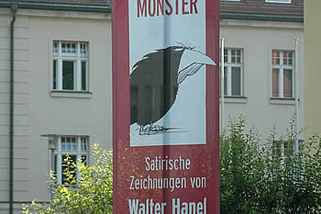 Fahne zur Ausstellung