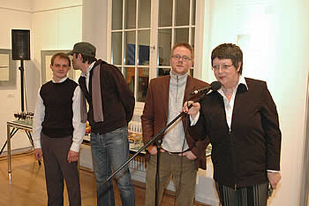 Björn Gripinski, Stefan Lierse, Patrick Weiss und Martina Schellhorn