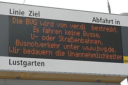 Die Bahn streikt...