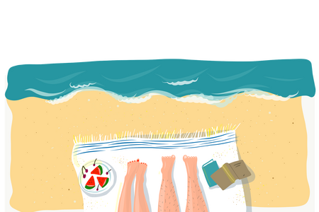 Beine auf Strandlaken. Bild: pixabay. CCO