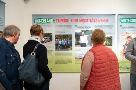 Einblick in die Ausstellung Klimawandel und Nachhaltigkeit in Brandenburg