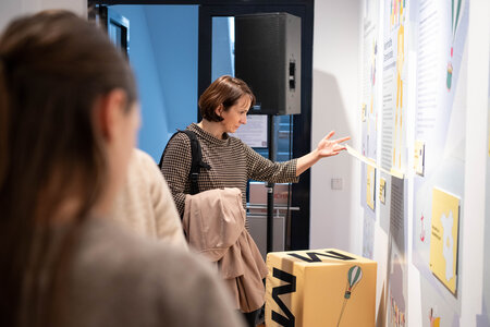 Einblick in die Ausstellung "Mitmachen. Demokratie in Brandenburg"