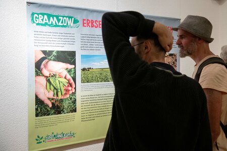 Einblick in die Ausstellung Klimawandel und Nachhaltigkeit in Brandenburg