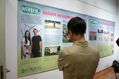 Einblick in die Ausstellung Klimawandel und Nachhaltigkeit in Brandenburg