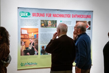 Einblick in die Ausstellung Klimawandel und Nachhaltigkeit in Brandenburg