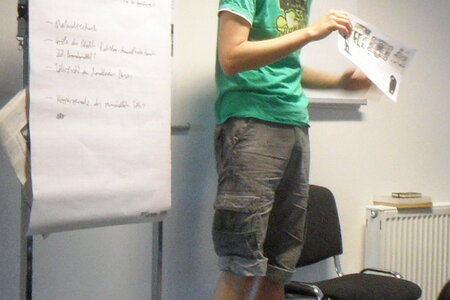 Präsentation der Ergebnisse vom Workshop