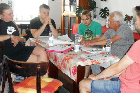 Jugendliche im Workshop