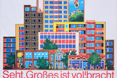 Klaus Bernsdorf, Plakat zum 35. Jahrestag der DDR, Verlag für Agitations- und Anschauungsmittel, 1984