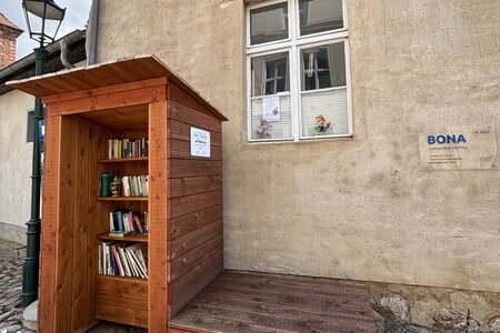 selbstgebaute Stadtmöbel in Perleberg