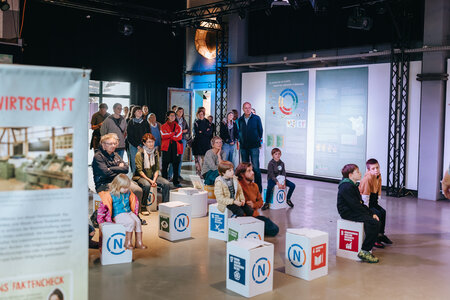 Die Klimaausstellung in den Räumen der Kulturgiesserei Schöneiche