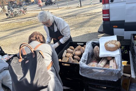 Sehr beliebt – Auch Brot und Backwaren vom Vortag sind stark nachgefragt