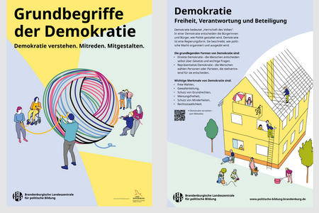 Ausstellungsplakat "Grundbegriffe der Demokratie"