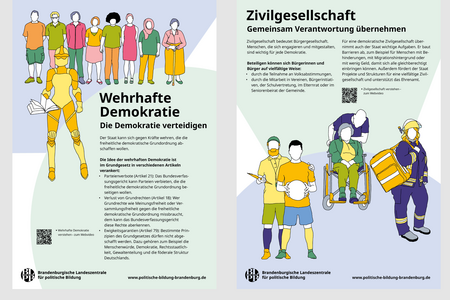 Ausstellungsplakat "Grundbegriffe der Demokratie"