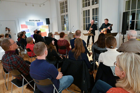 Die Musiker zur Ausstellungseröffnung Toleranzräume
