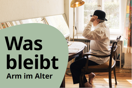Arm im Alter