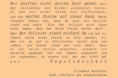 Ausschnitt aus dem Flyer zur Ausstellung