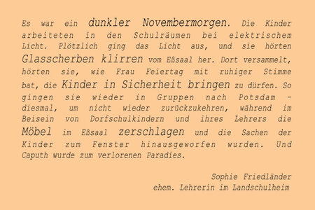 Ausschnitt aus dem Flyer zur Ausstellung