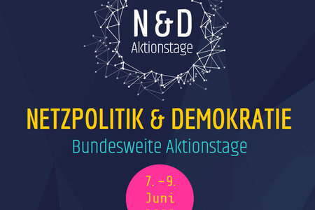 Grafik Aktionstage Netzpolitik und Demokratie 2018