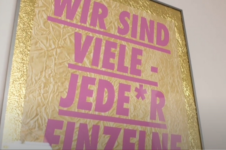 Wir sind viele - Screenshot aus dem Video "Jugendliche machen Theater" in der Reihe "Brandenburg im Rampenlicht"