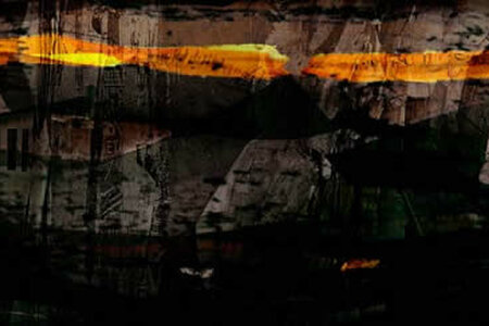 Erdnussbutter auf Kabul – Hilfe Macht Freunde!?  2002, Mischtechnik, 70 x 100 cm